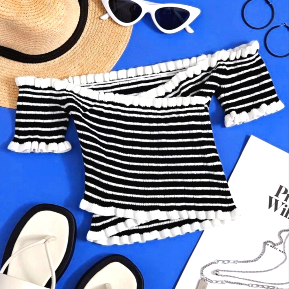 SHEIN - Size S - Women's Off-Shoulder Knit Top